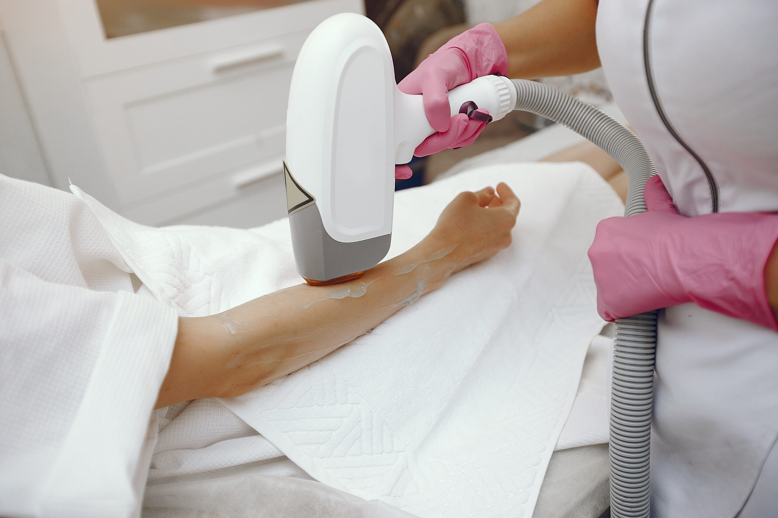 Smooth skin after laser hair removal treatment