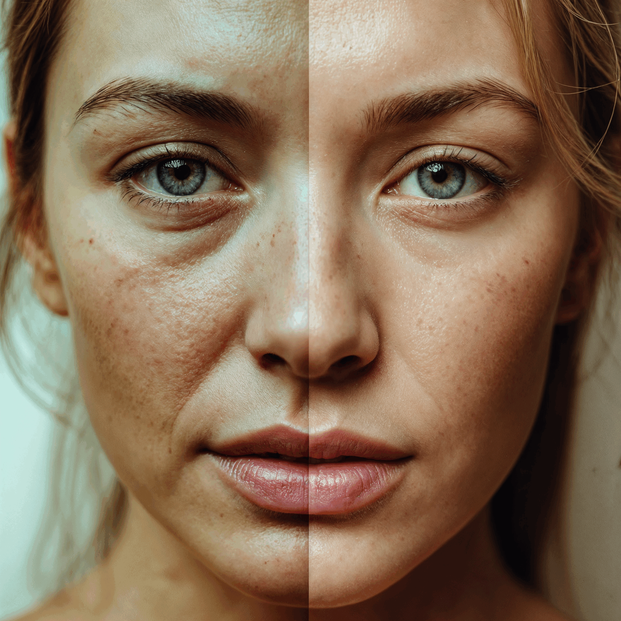 Melasma before and after pigmentation management treatment