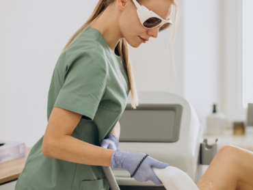Laser hair removal treatment at Dermatology Clinic