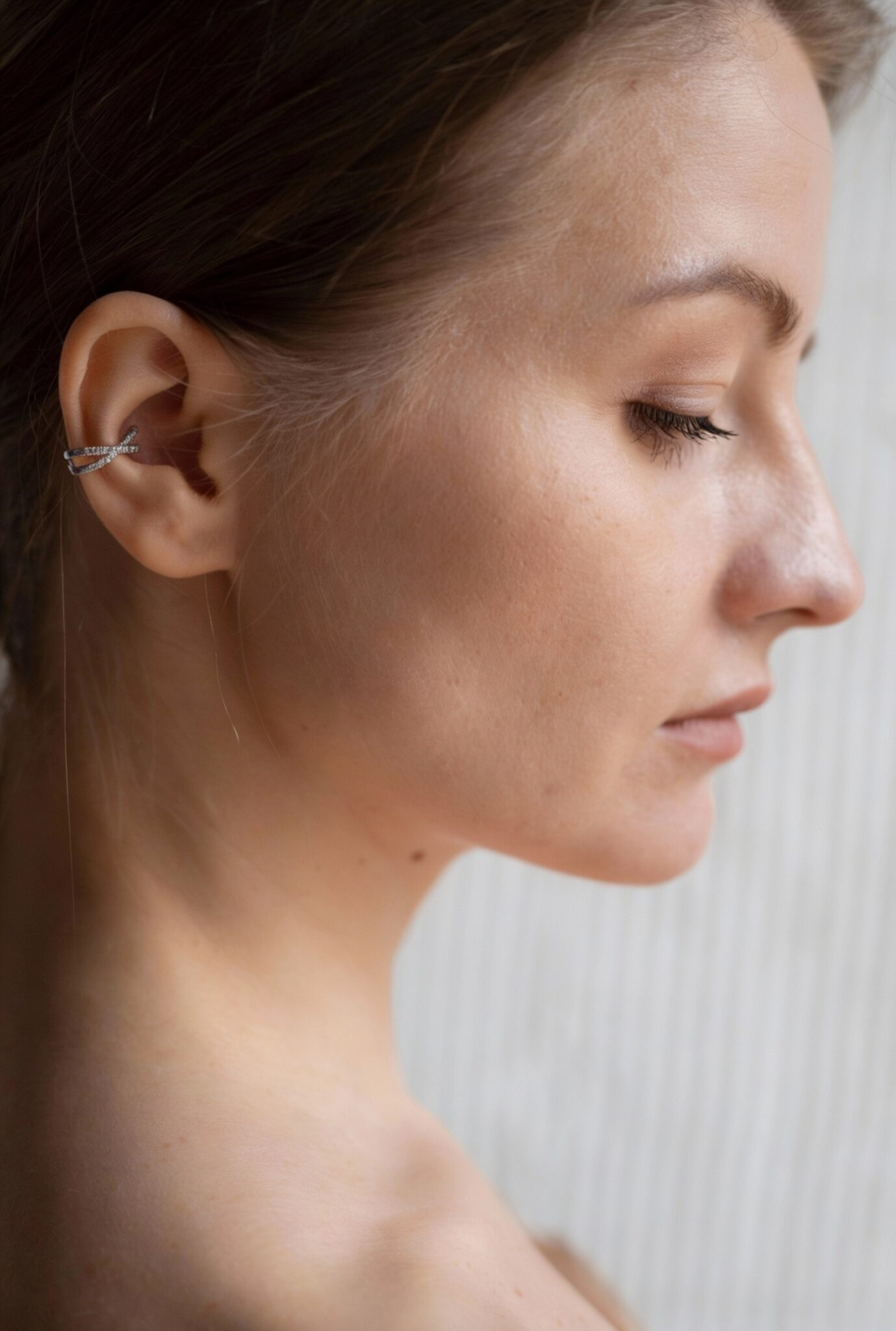 Healed skin after professional mole removal