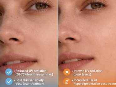 Seasonal comparison for laser treatments
