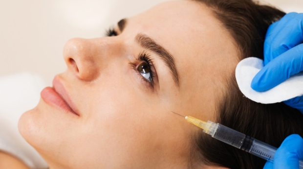 client receiving salmon DNA skin booster injection for brighter skin