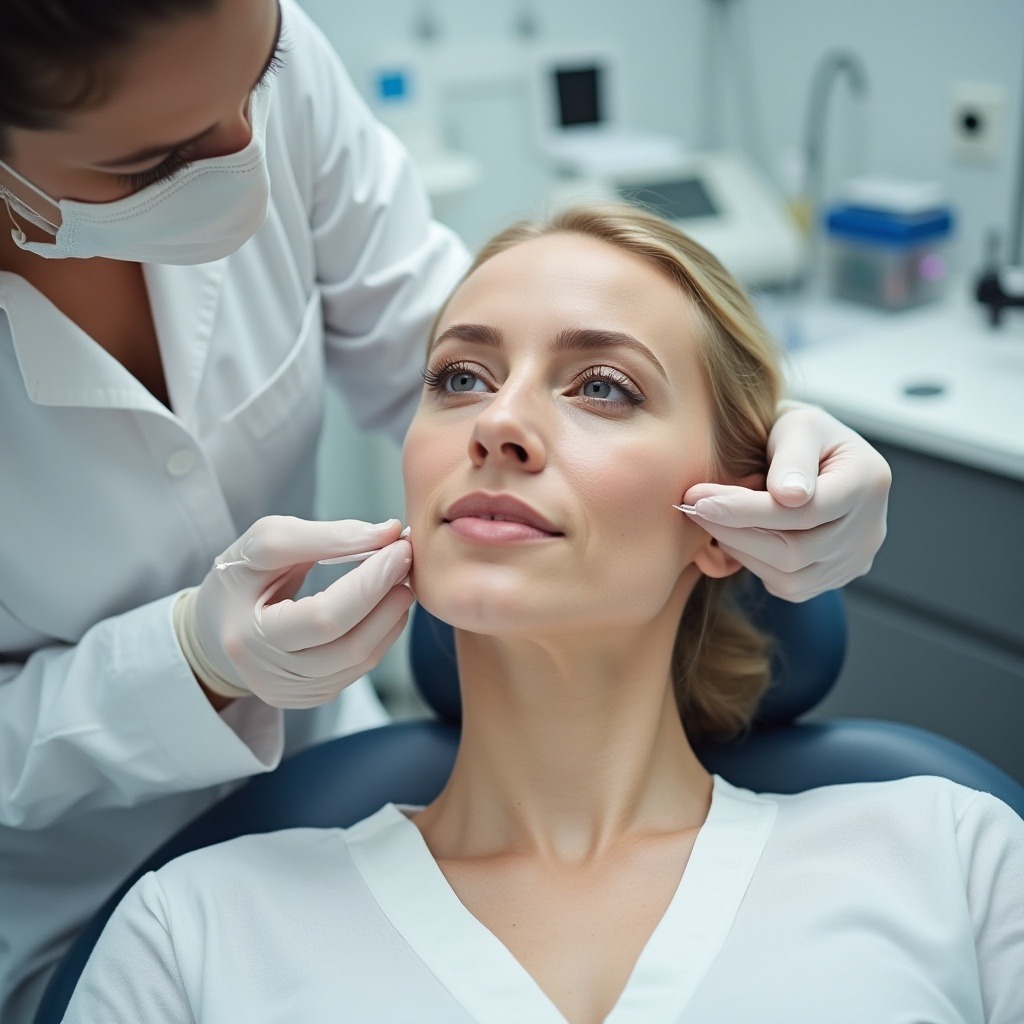 Thread lift facial contouring before Ramadan Reveal Clinics