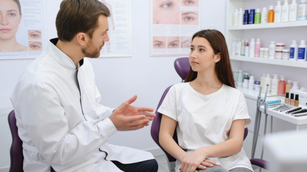 Acne scar treatment before Ramadan consultation in Riyadh