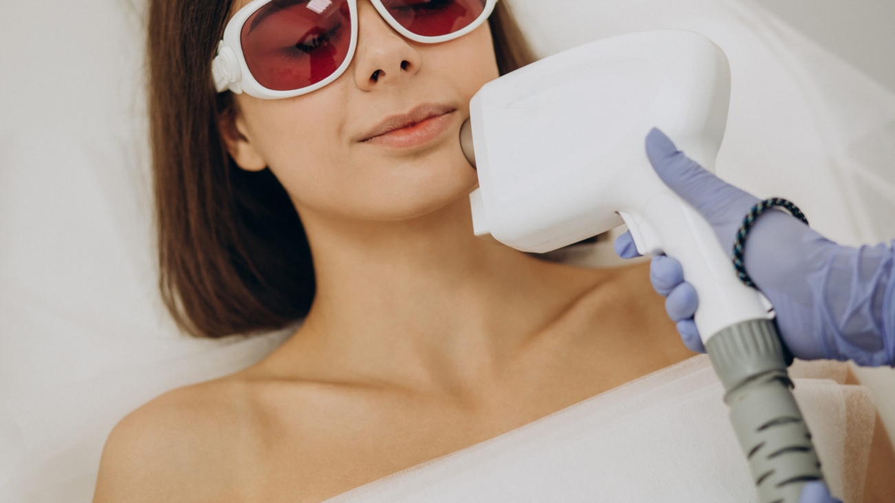 Laser hair removal session during Ramadan